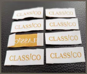 Tekstil ürünleri için dokuma etiket ve marka etiketi imalatı.